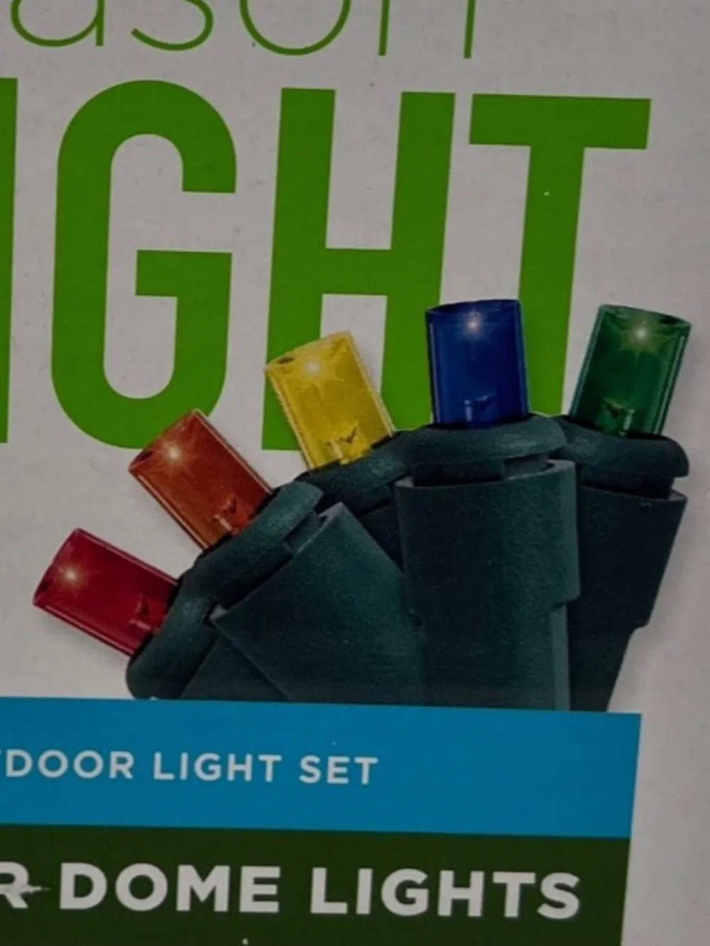 Living Solution 50 LED Multicolor Dome Lights Indoor/Outdoor Light Set 12.8ft